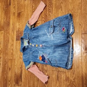 Next Denim dress - Size 4-5